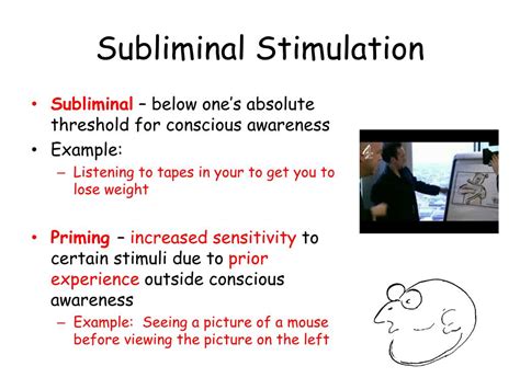 Subliminal stimuli .